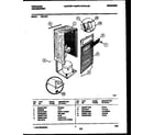 Frigidaire FED15P2 cabinet and control parts diagram