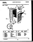 Cabinet and control parts