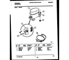 Frigidaire FED15P2 compressor parts diagram