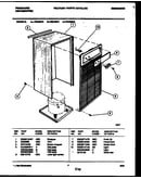Cabinet and control parts