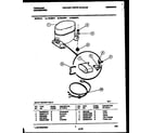 Frigidaire FED50P3 compressor parts diagram