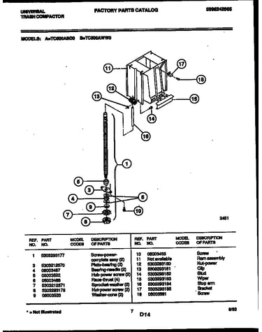 Screw-power and ram assembly