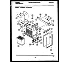 White-Westinghouse TC500ABD0 latch and container assembly diagram