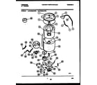 Frigidaire WA3900AWL2 tub detail diagram
