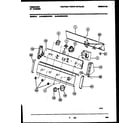 Frigidaire WA6500ADD2 console and control parts diagram