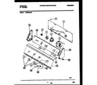 Frigidaire WA6520AL2 console and control parts diagram