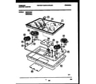 Frigidaire FEC3X7XAS1 cooktop parts diagram