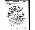 Frigidaire FEC3X8XAB1 cooktop parts diagram