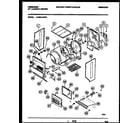 Frigidaire LCG901AWW1 cabinet and component parts diagram