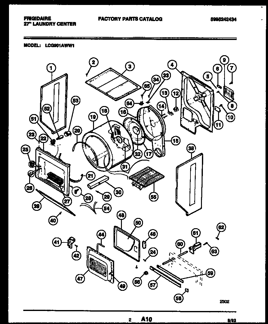 Cabinet and component parts