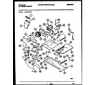 Frigidaire LCG901AWW1 motor, blower and cabinet parts diagram