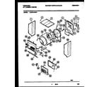 Frigidaire LCG701ADD1 cabinet and component parts diagram