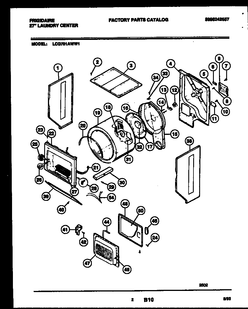 Cabinet and component parts