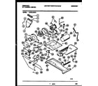 Frigidaire LCG701ADD1 motor, blower and cabinet parts diagram