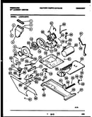Motor, blower and cabinet parts