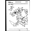 Frigidaire LCE902ADD1 motor, blower and cabinet parts diagram