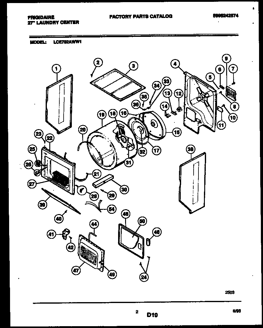 Cabinet and component parts
