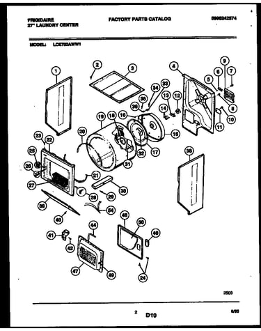 Cabinet and component parts