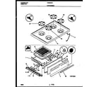 Frigidaire CP303VP2W3 cooktop and broiler drawer parts diagram