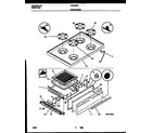 Gibson CP302BP2W2 cooktop and broiler drawer parts diagram