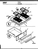 Cooktop and drawer parts