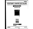 Frigidaire FEB500BABC cover diagram