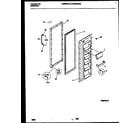 Universal/Multiflex (Frigidaire) MRS24WHAW0 refrigerator door parts diagram