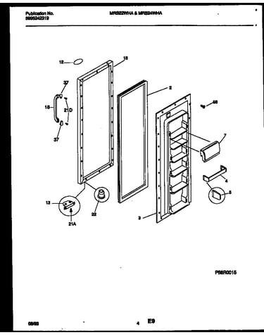 Refrigerator door parts