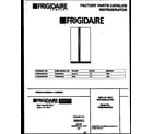 Frigidaire FRS24WRAD3 front cover diagram