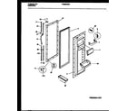 Frigidaire FRS24WRAW3 refrigerator door parts diagram