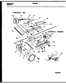 Refrigerator control assembly, damper control assembly and f