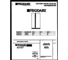 Frigidaire FRS22VSAD0 front cover diagram