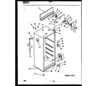 Frigidaire FP18TLW8 cabinet parts diagram