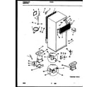 Frigidaire FP18TLW8 system and automatic defrost parts diagram