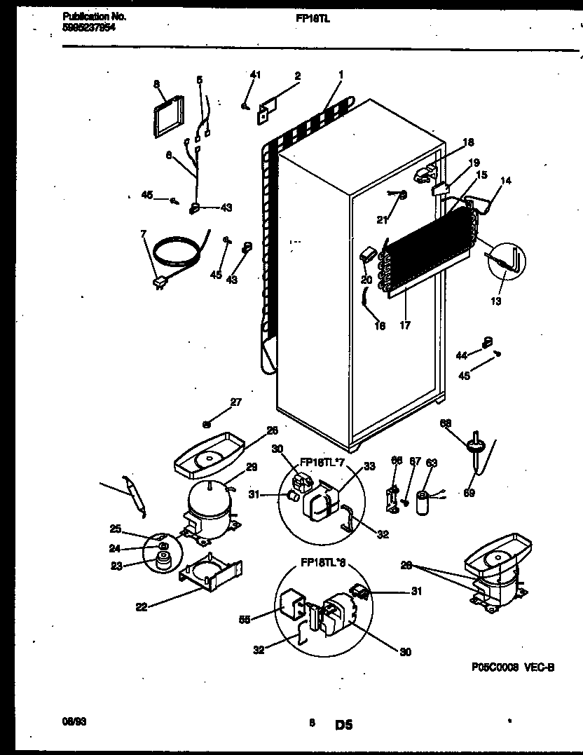 System and automatic defrost parts