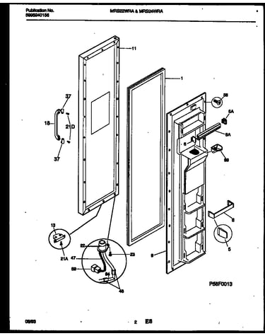 Freezer door parts