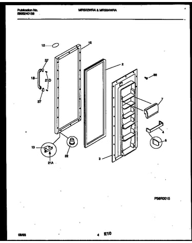 Refrigerator door parts