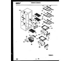 Universal/Multiflex (Frigidaire) MRS22WRAW0 shelves and supports diagram