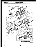 Ice maker and installation parts