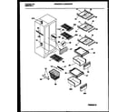 Universal/Multiflex (Frigidaire) MRS24WRAW1 shelves and supports diagram
