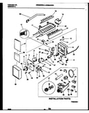 Ice maker and installation parts