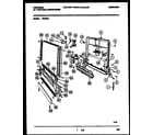 White-Westinghouse DP400A1 door parts diagram