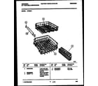 Frigidaire DP400A1 racks and trays diagram