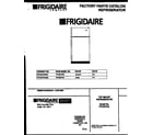 Frigidaire FRT20TRAD0 cover diagram
