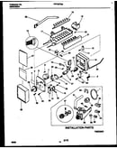 Ice maker and installation parts
