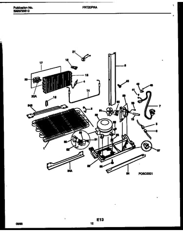 System and automatic defrost parts