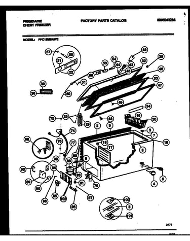 Chest freezer parts