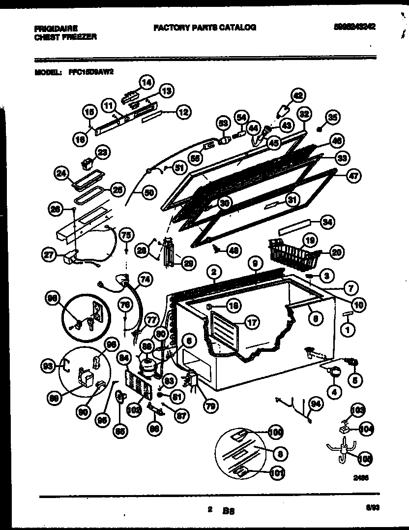Chest freezer parts