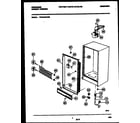 Frigidaire FFU21M7AW2 cabinet parts diagram