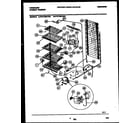 Frigidaire FFU14M7AW2 system and electrical parts diagram